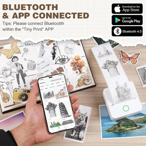 Thermal Mini Printer – Portable Inkless Photo & Label Printer