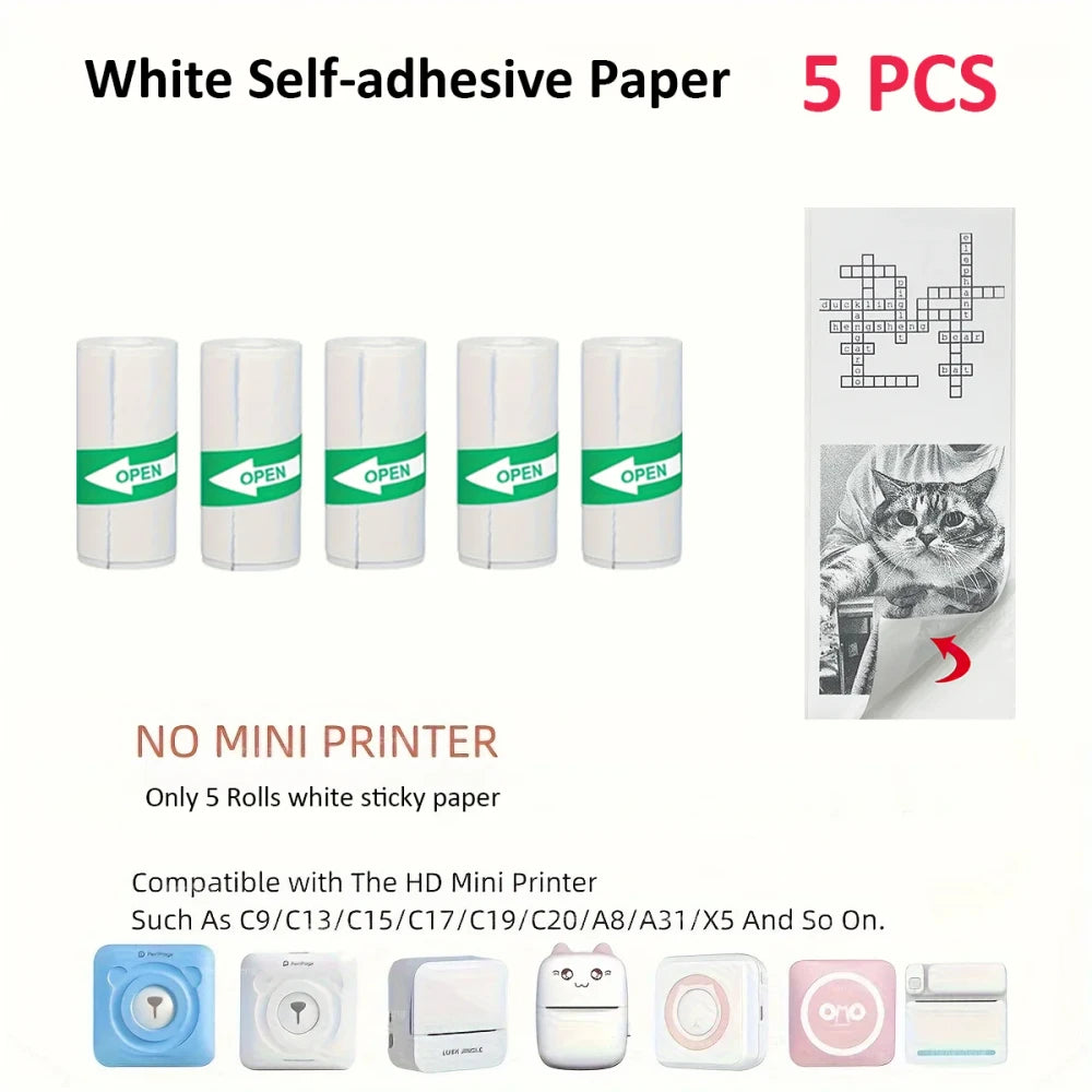 Thermal Mini Printer – Portable Inkless Photo & Label Printer
