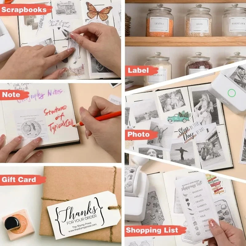 Thermal Mini Printer – Portable Inkless Photo & Label Printer
